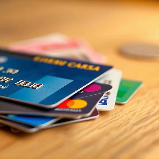 Dinero en efectivo y tarjetas de crédito para opciones de financiamiento