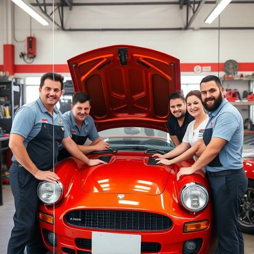 Foto de equipo de Autos Excepcionales 'El Volante Dorado', mostrando un ambiente de trabajo colaborativo y profesional.